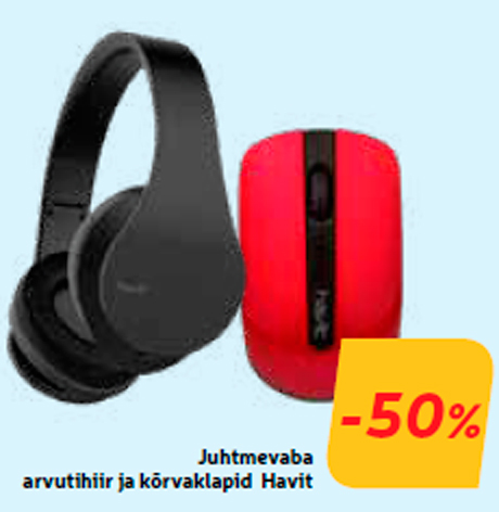 Juhtmevaba arvutihiir ja kõrvaklapid Havit  -50%