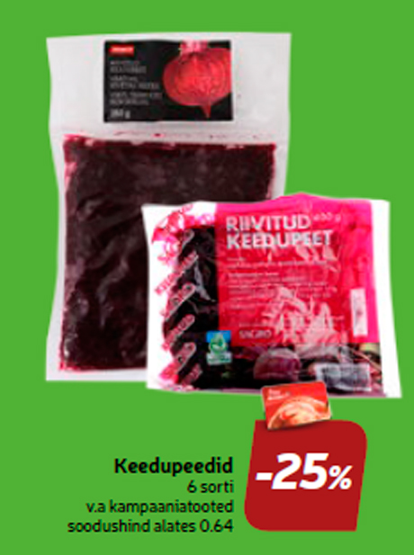 Keedupeedid  -25%