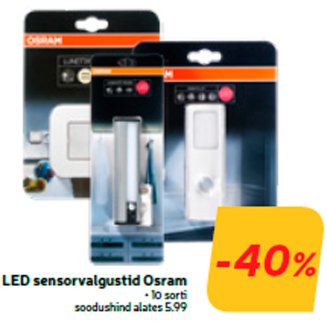 Сенсорные светильники Osram  -40%