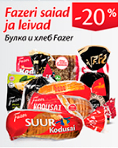 Fazeri saiad ja leivad  -20%