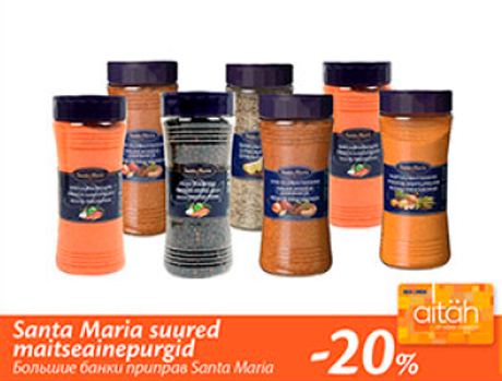 Santa  Maria suured maitseainepurgid  -20%