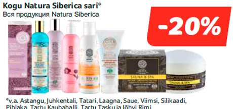 Kogu Natura Siberica sari*  -20%