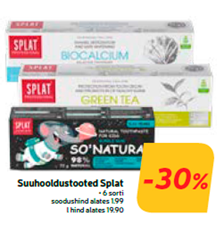 Средства по уходу за полостью рта Splat -30%
