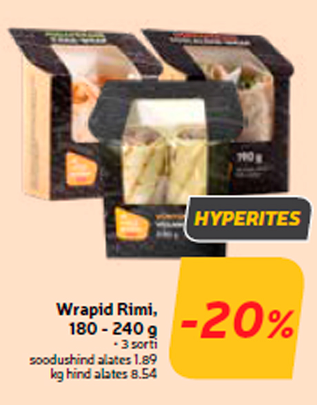 Wrapid Rimi, 180 - 240 g -20%