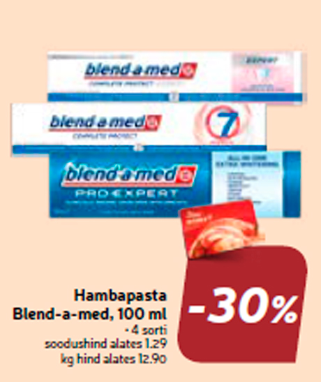 Hambapasta Blend-a-med, 100 ml -30%