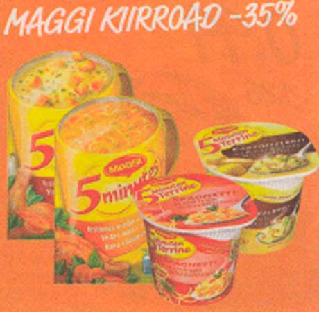 Все продукты быстрого приготовления Maggi -35%