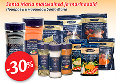 Santa Maria maitseained ja marinaadid  -30%