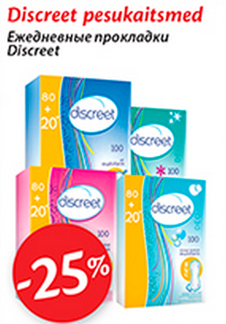 Discreet pesukaitsmed  -25%