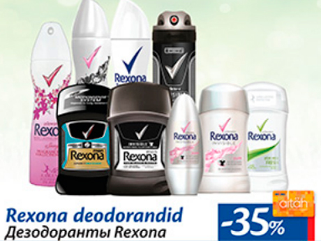 Rexona deodorandid -35%