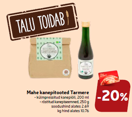 Mahe kanepitooted Tarmere -20%