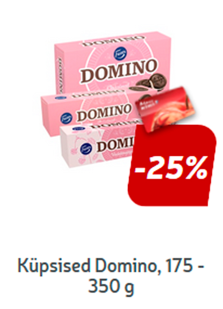 Küpsised Domino, 175 - 350 g   -25%