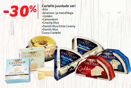 Сыры Castello  -30%