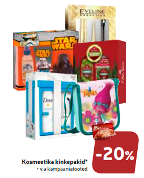 Kosmeetika kinkepakid*  -20%