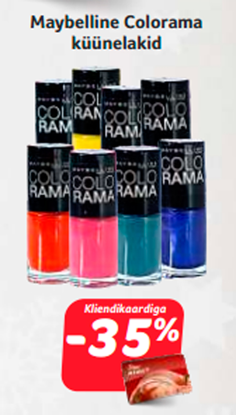Maybelline Colorama küünelakid  -35%