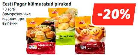 Eesti Pagar külmutatud pirukad  -20%