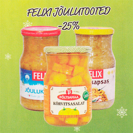 FELIXI JÕULUTOOTED  -25%