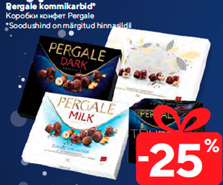 Pergale kommikarbid*  -25%

