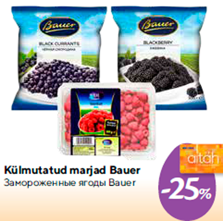 Külmutatud marjad Bauer -25%