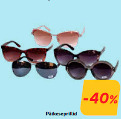 Päikeseprillid -40%