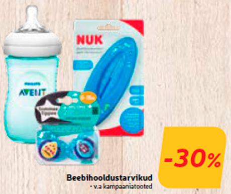 Beebihooldustarvikud -30%