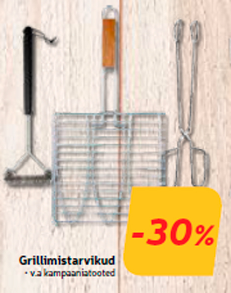 Grillimistarvikud -30%