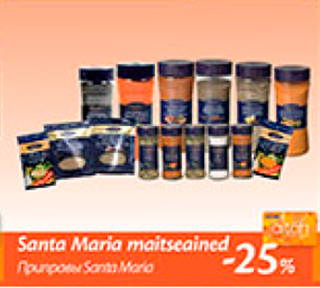 Santa Maria maitseained  -25%