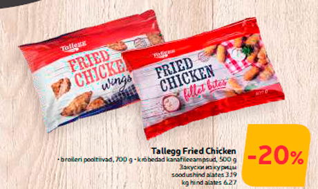 Tallegg Fried Chicken  -20%