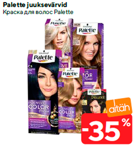 Palette juuksevärvid  -35%