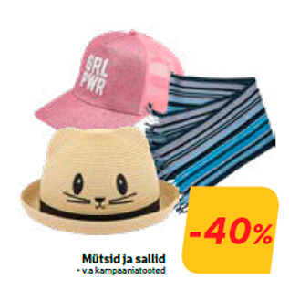 Шапки и шарфы  -40%
