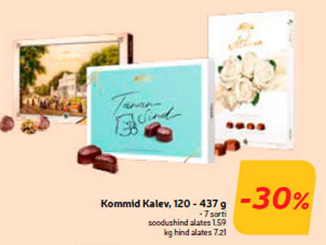 Конфеты Kalev,, 120 - 437 г -30%