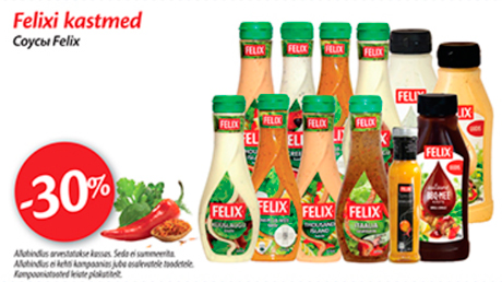 Соусы Felix  -30%