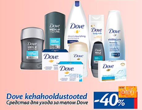 Средства для ухода за телом Dove  -40%