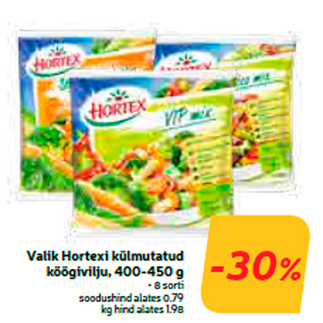 Ассорти замороженных овощей Hortex, 400-450 г  -30%
