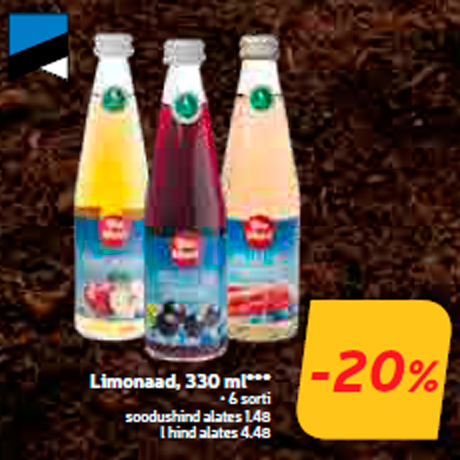 Limonaad, 330 ml***  -20%
