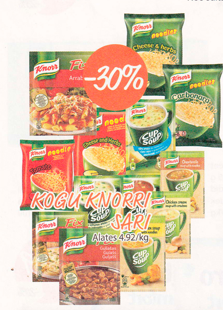 СЕРИЯ  KNORR  -30%
