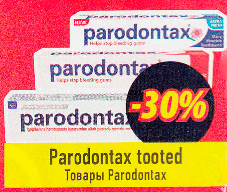 Parodontax  tooted  -30%