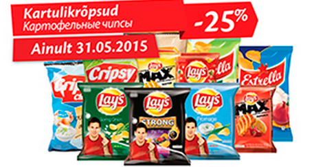 Kartulikrõpsud  -25%