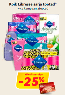 Kõik Libresse sarja tooted*   -25%