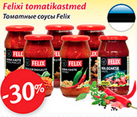 Felix tomatikastmed  -30%