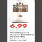 Allahindlus - Venemaa viin Russian Standard Vodka
