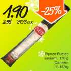 Allahindlus - Elpozo Fuetec salaami