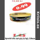 Sprotid õlis 240 g