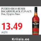 Allahindlus - PUERTO RICO RUMM BACARDI BLACK 37,5% 0,7L 