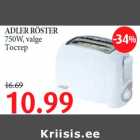ADLER RÖSTER 750W, valge
