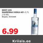 EESTI VIIN SAAREMAA VODKA 40% 0,7L