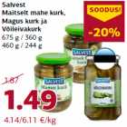Salvest
Maitselt mahe kurk,
Magus kurk ja
Võileivakurk