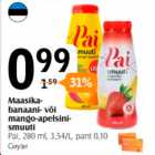 Maasikabanaani- või mango-apelsinismuuti