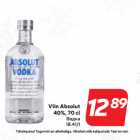 Viin Absolut
40%, 70 cl