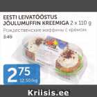 EESTI LEIVATÖÖSTUS JÕULUMUFFIN KREEMIGA 