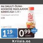 PAI SMUUTI ÕUNA-KOOKOSE MAHLAJOOK KANEELIGA 0,28 L